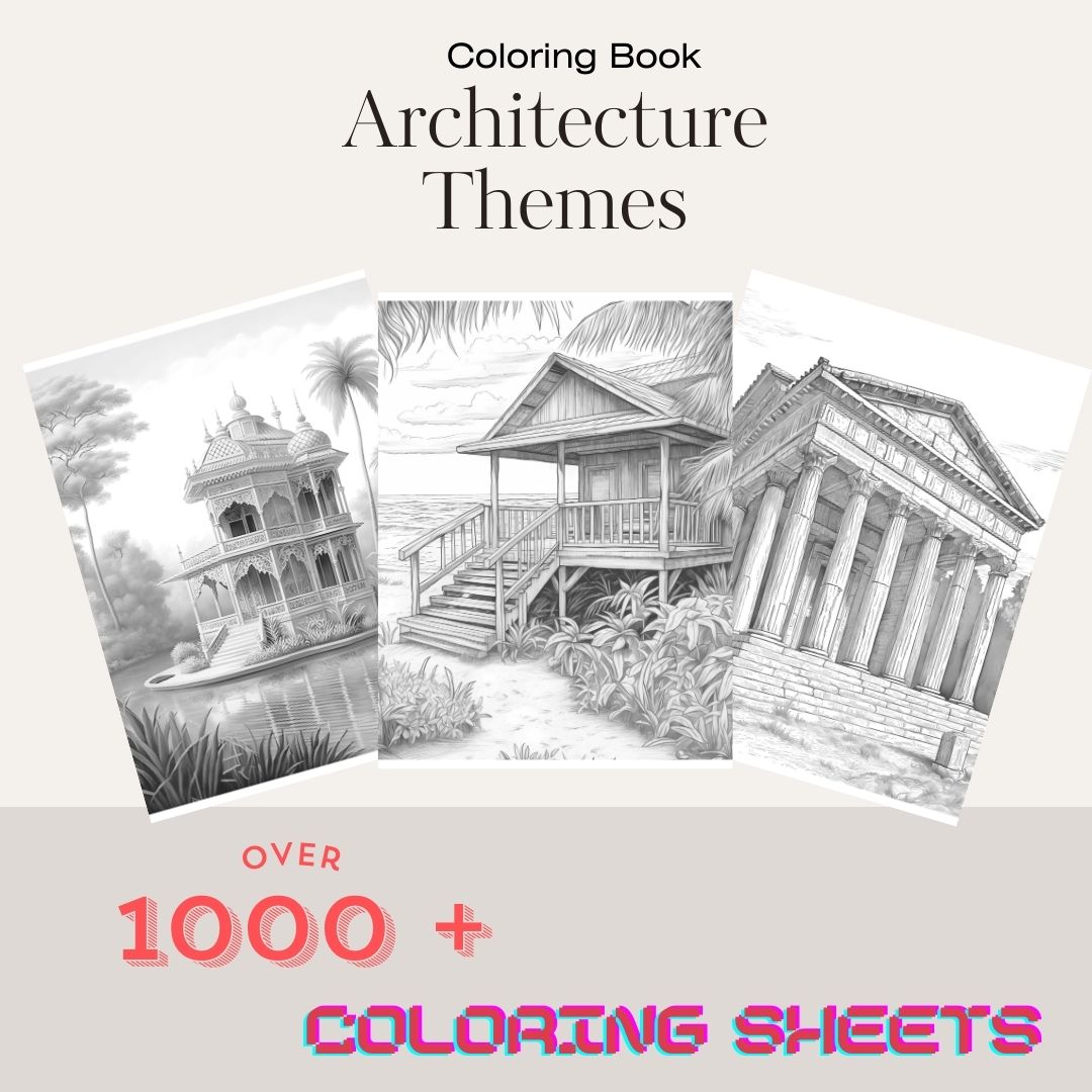 COLORING BOOKS – ARCHITECTURE