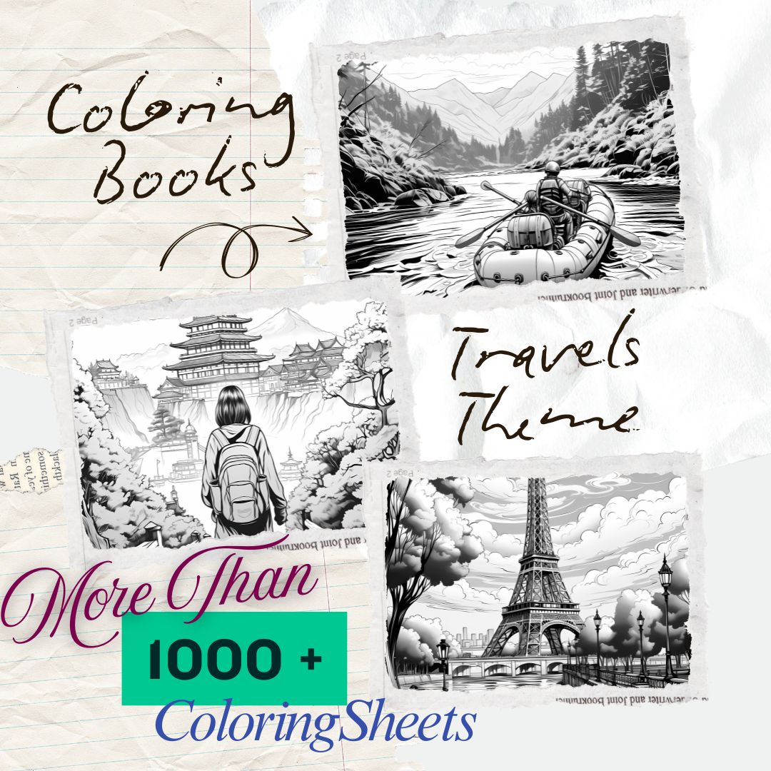 COLORING BOOKS – TRAVELS