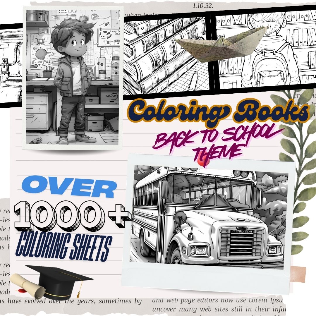 COLORING BOOKS – BACK TO SCHOOL